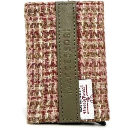 Harris Tweed Pop Up Card Holder Maple
