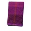 Harris Tweed Pop Up Card Holder Purple Check
