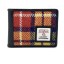 Harris Tweed Bifold Coin Wallet Saffron