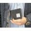 Harris Tweed Bifold Coin Wallet Charcoal