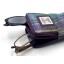 Harris Tweed Double Glasses Sleeve Green and Purple Check