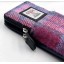 Harris Tweed Double Glasses Sleeve Pink Check