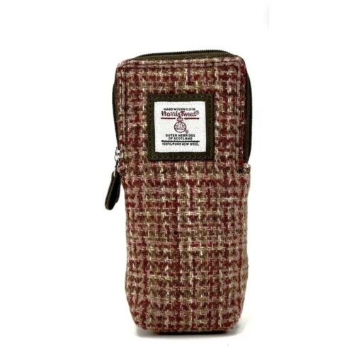 Harris Tweed Double Glasses Sleeve Maple