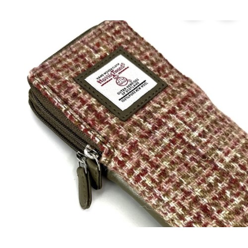 Harris Tweed Double Glasses Sleeve Maple