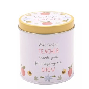 Wonderful Teacher Tin Candle