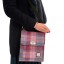 Pink & Purple Check Harris Tweed Satchel Bag