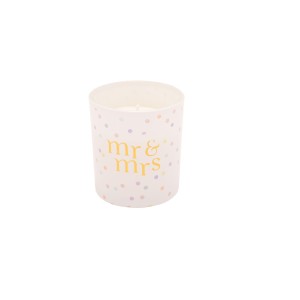 Mr & Mrs - Confetti Candle