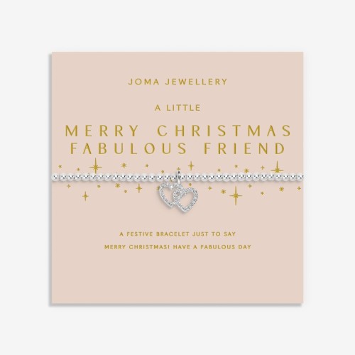 Joma Christmas A Little 'Merry Christmas Fabulous Friend' Bracelet