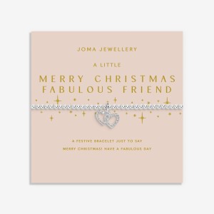 Joma Christmas A Little 'Merry Christmas Fabulous Friend' Bracelet