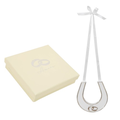 Amore SIlverplated Horseshoe in Gift Box