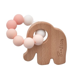 Bambino Elephant Teether Pink
