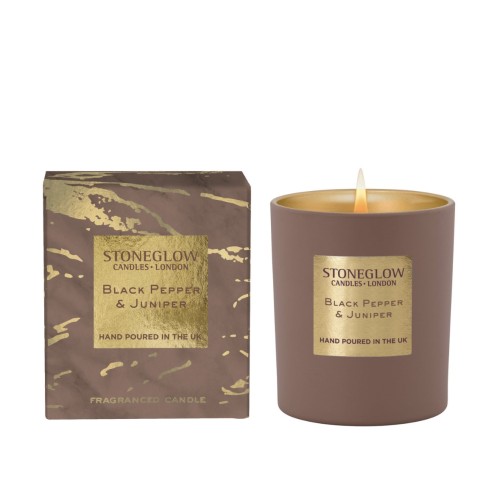 Stoneglow Black Pepper & Juniper Scented Candle