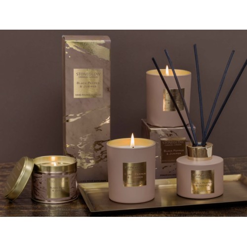 Stoneglow Black Pepper & Juniper Scented Candle