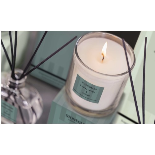 Stoneglow Eucalyptus & Cedar Scented Candle
