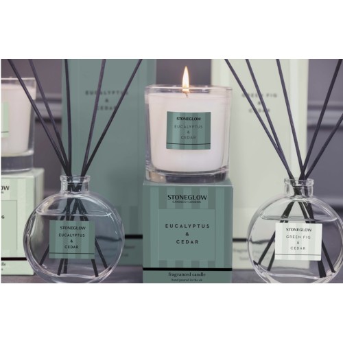 Stoneglow Eucalyptus & Cedar Scented Candle