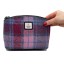 Harris Tweed Cosmetic Bag Pink Check