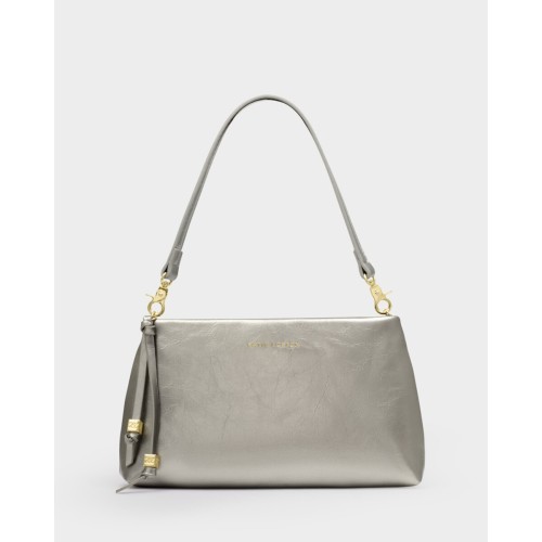 Katie Loxton Nova Petent Clutch - Pewter