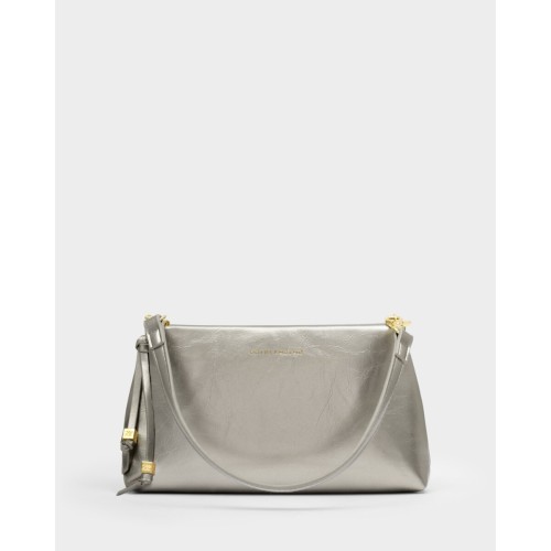 Katie Loxton Nova Petent Clutch - Pewter