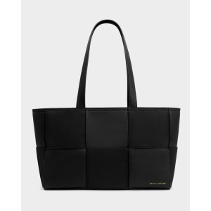 Katie Loxton Taya Woven Suede Tote Bag - Black