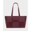Katie Loxton Taya Woven Suede Tote - Cherry