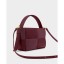 Katie Loxton Taya Woven Suede Small Handle Bag - Cherry