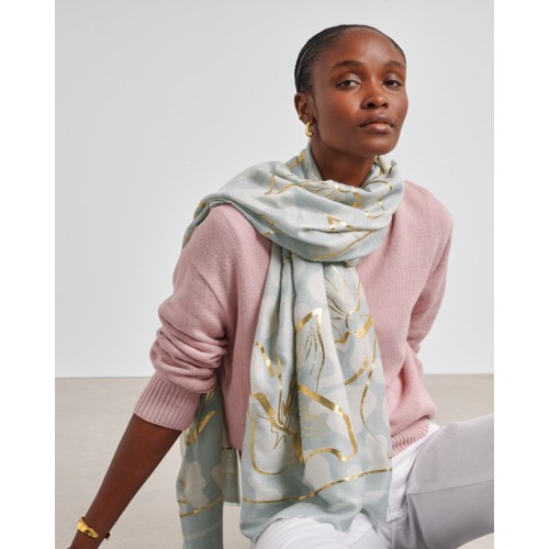 Katie Loxton Green Foil Mist Scarf