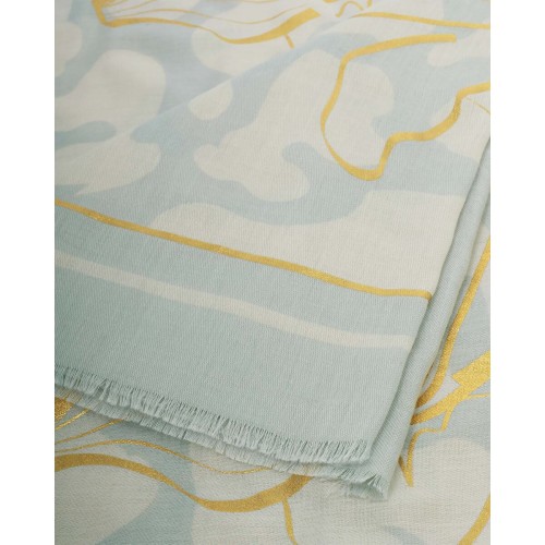 Katie Loxton Green Foil Mist Scarf