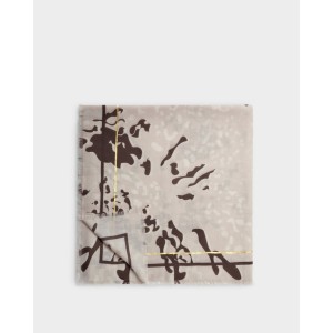 Katie Loxton Light Taupe Printed Foil Scarf