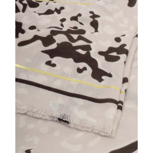 Katie Loxton Light Taupe Printed Foil Scarf