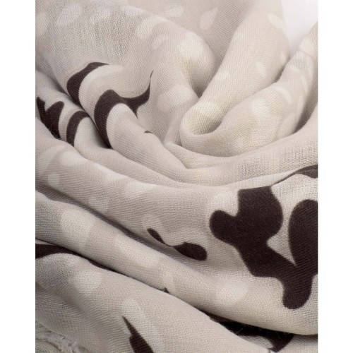 Katie Loxton Light Taupe Printed Foil Scarf