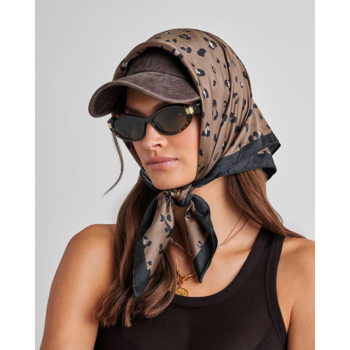 Katie Loxton Black Satin Scarf