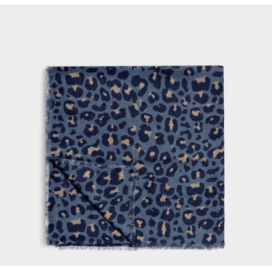 Katie Loxton Navy Black Leopard Scarf