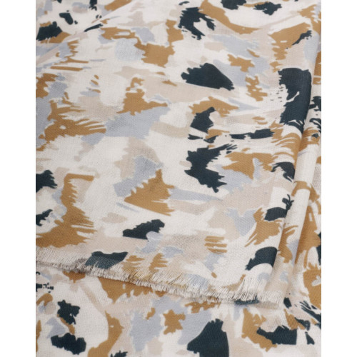 Katie Loxton Caramel Navy Terrazzo Scarf