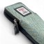 Harris Tweed Double Glasses Sleeve Turquoise Herringbone