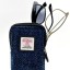 Blue Harris Tweed Double Glasses Case