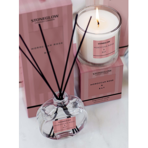 Stoneglow Modern Classics Moroccan Rose & Bay Scented Candle