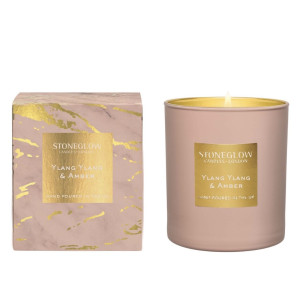 Stoneglow Luna Ylang Ylang & Amber Scented Candle