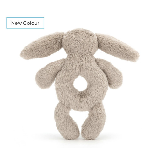 Jellycat Bashful Beige Bunny Ring Rattle Jellycat Bashful Beige Bunny Ring Rattle