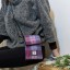 Pink & Purple Check Harris Tweed Small Crossbody Bag